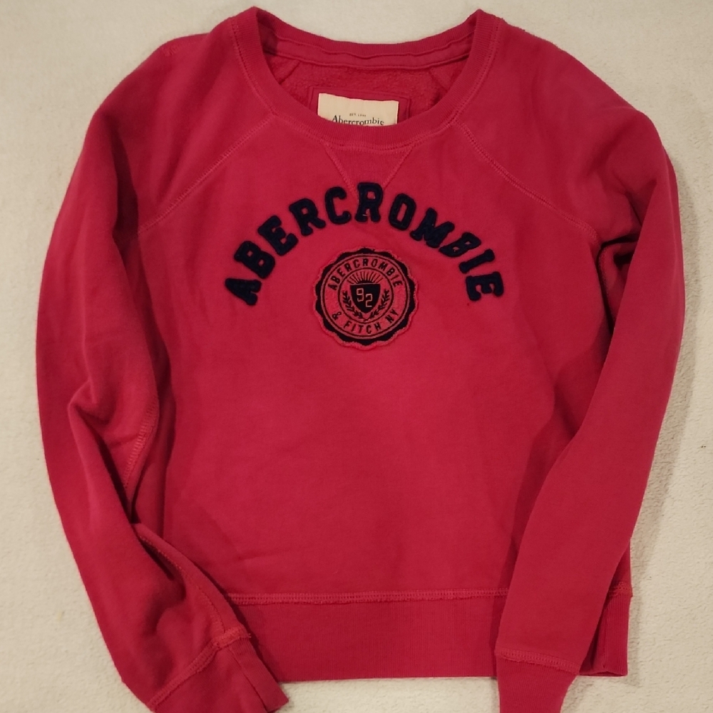 Abercrombie & Fitch Women's Pink Crew Neck Sweater